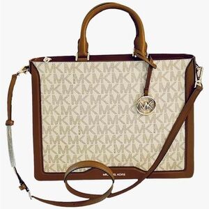 Michael Kors Jessie Vanilla Luggage Large Tote